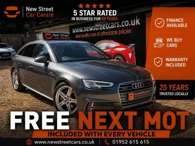 Used Audi A4 S-Line 190 HP (139 kW) 2017 Grey Estate