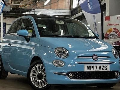 Used Fiat 500 Lounge 69 HP (50 kW) 2017 Blue Hatchback