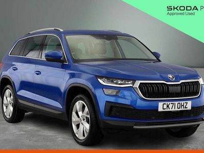 Race blue metallic Used 2021 Skoda Kodiaq SE L SUV | £23,852 (Fair price)