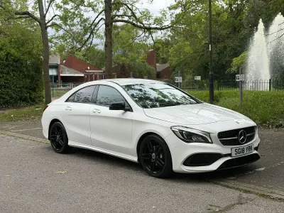 Used Mercedes CLA180 AMG line 2018 White Sedan