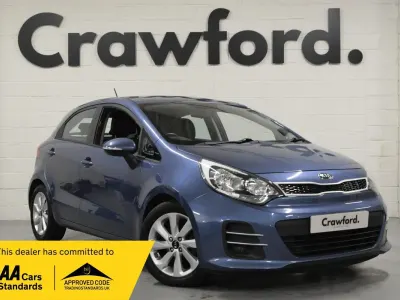 Used Kia Rio 84 HP (61 kW) 2016 Blue Hatchback