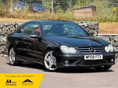 Used Mercedes CLK220 2008 Santorini black metallic Coupe