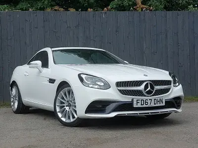 Used Mercedes SLC180 AMG line 156 HP (114 kW) 2017 White Cabriolet