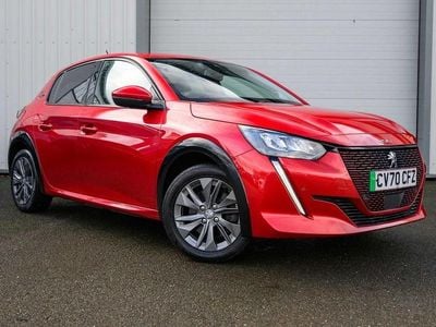 Used Peugeot e-208 Allure 100 kW (136 HP) 2020 Red Hatchback