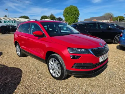 Used Skoda Karoq SE L 150 HP (110 kW) 2019 Red SUV