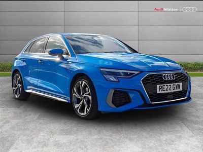 Used Audi A3 S-Line 147 HP (108 kW) 2022 Blue Sedan
