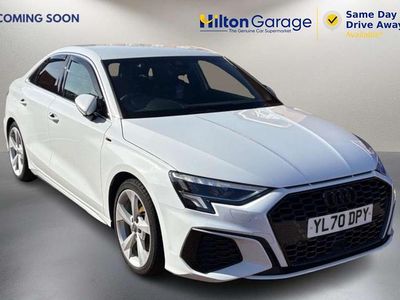 Used Audi A3 S-Line 150 HP (110 kW) 2021 White Sedan