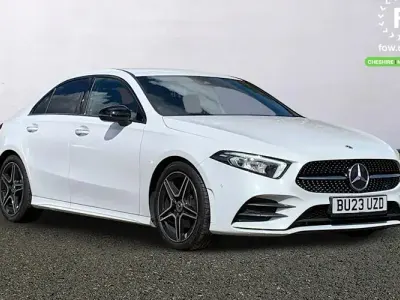 Used Mercedes A200 AMG line 163 HP (119 kW) 2023 White Sedan