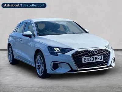 Begagnad Audi A3 Sportback Sport 110 HK (80 kW) 2023 Vit Halvkombi
