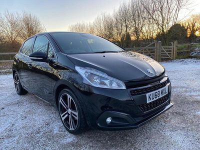 Black Used 2018 Peugeot 208 GT-line Hatchback | £7,290 (Fair price)