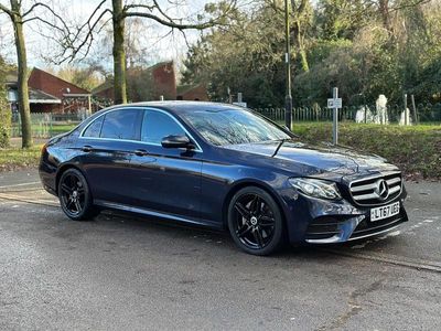 Blue Used 2017 Mercedes E220 AMG line Sedan | £14,995 (Fair price)