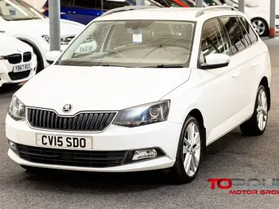 Used Skoda Fabia SE L 110 HP (80 kW) 2015 White Estate