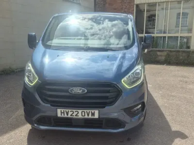 Used Ford Transit Custom Sport 185 HP (136 kW) 2022 Blue Van