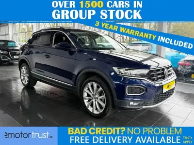 Used VW T-Roc SEL 150 HP (110 kW) 2019 Blue SUV