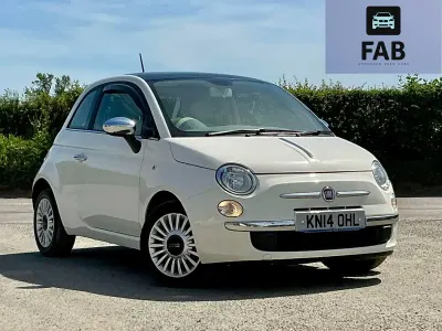 Used Fiat 500 Lounge 69 HP (50 kW) 2014 White Hatchback