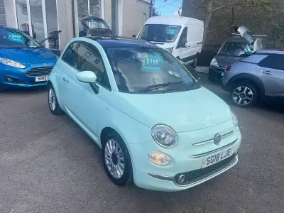 Used Fiat 500 Lounge 69 HP (50 kW) 2018 Green Hatchback