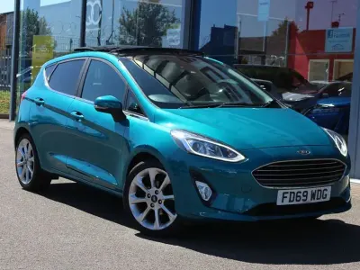 Used Ford Fiesta Titanium 100 HP (73 kW) 2020 Blue Hatchback