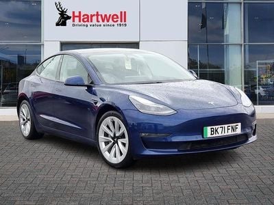 Blue Used 2021 Tesla Model 3 Long Range AWD Sedan | £18,849 (Fair price)
