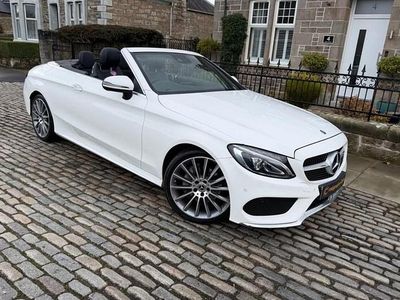 White Used 2017 Mercedes C220 AMG line Cabriolet | £17,995 (A bit pricey)