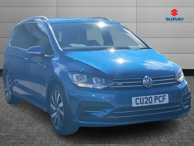 Used VW Touran R-line 150 HP (110 kW) 2020 Blue MPV