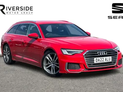 Used Audi A6 S-Line 204 HP (150 kW) 2022 Tango red Estate