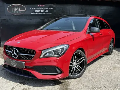 Used Mercedes CLA220 AMG line 177 HP (130 kW) 2017 Red Coupe