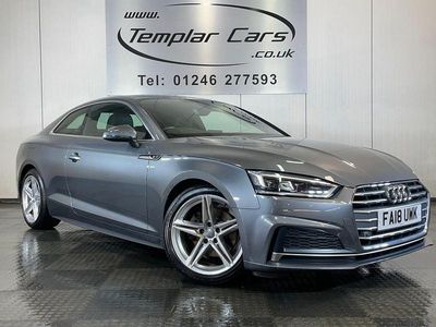 Begagnad Audi A5 S-Line 150 HK (110 kW) 2018 Grå Sportkupé