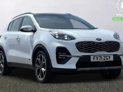 Used Kia Sportage GT-Line S 136 HP (100 kW) 2021 White SUV