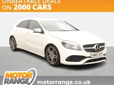 Used Mercedes A200 AMG line 136 HP (100 kW) 2017 White Hatchback