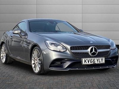 Used Mercedes SLC200 AMG line 184 HP (135 kW) 2017 Selenite grey Cabriolet