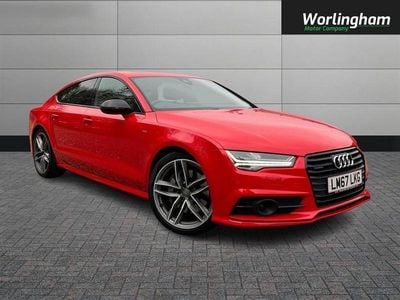 Used Audi A7 Black Edition 2017 Red Hatchback
