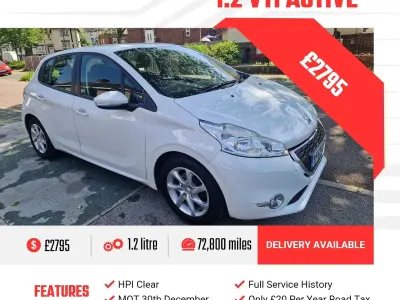 Used Peugeot 208 Active 82 HP (60 kW) 2013 White Hatchback