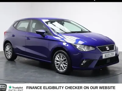 Used Seat Ibiza SE Technology 95 HP (69 kW) 2019 Blue Hatchback