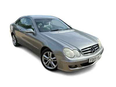 Begagnad Mercedes CLK200 Avantgarde 2009 Silver Sportkupé