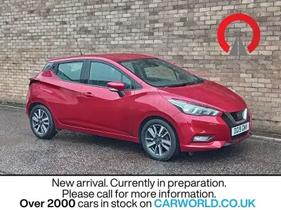 Used Nissan Micra Acenta Limited Edition 90 HP (66 kW) 2019 Red Hatchback