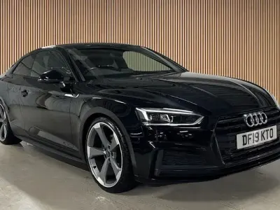 Used Audi A5 Black Edition 150 HP (110 kW) 2019 Brilliant black/brilliant black Coupe