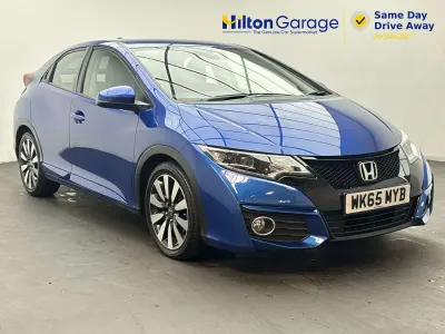 Used Honda Civic SE Plus 2015 Blue Hatchback