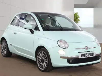 Used Fiat 500 Lounge 69 HP (50 kW) 2015 Green Hatchback