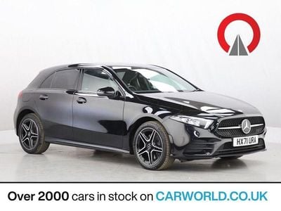 Used Mercedes A250 AMG line 218 HP (160 kW) 2021 Black Hatchback