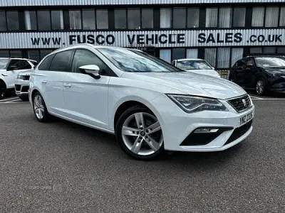 Used Seat Leon FR Sport 190 HP (139 kW) 2018 White Estate
