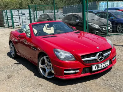 Used Mercedes SLK250 AMG 204 HP (150 kW) 2012 Red Cabriolet