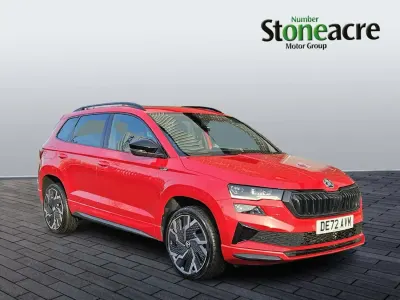 Begagnad Skoda Karoq SportLine 150 HK (110 kW) 2022 Röd SUV