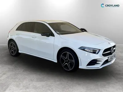 Used Mercedes A250 AMG line 2022 White Hatchback