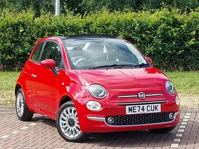 Used Fiat 500C 70 HP (51 kW) 2025 Red Cabriolet