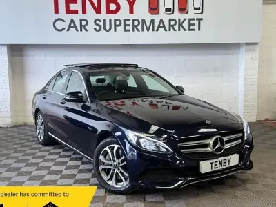 Used Mercedes C350 292 HP (214 kW) 2018 Blue Sedan
