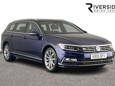 Used VW Passat R-line 150 HP (110 kW) 2019 Blue Estate