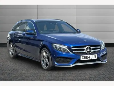 Used Mercedes C200 AMG Line Premium 181 HP (133 kW) 2017 Blue Estate