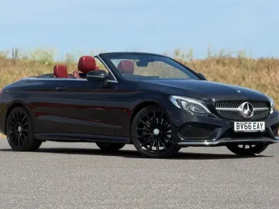 Used Mercedes C200 AMG line 2016 Black Cabriolet