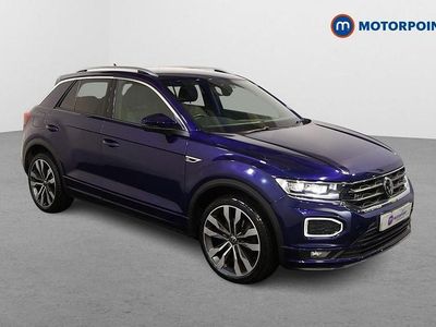 Used VW T-Roc R-line 150 HP (110 kW) 2020 Blue SUV