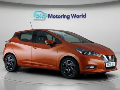 Used Nissan Micra Acenta 92 HP (67 kW) 2021 Orange Hatchback